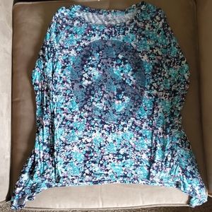 Girls Mudd Blouse, Size 10, Blue/Multi-colored